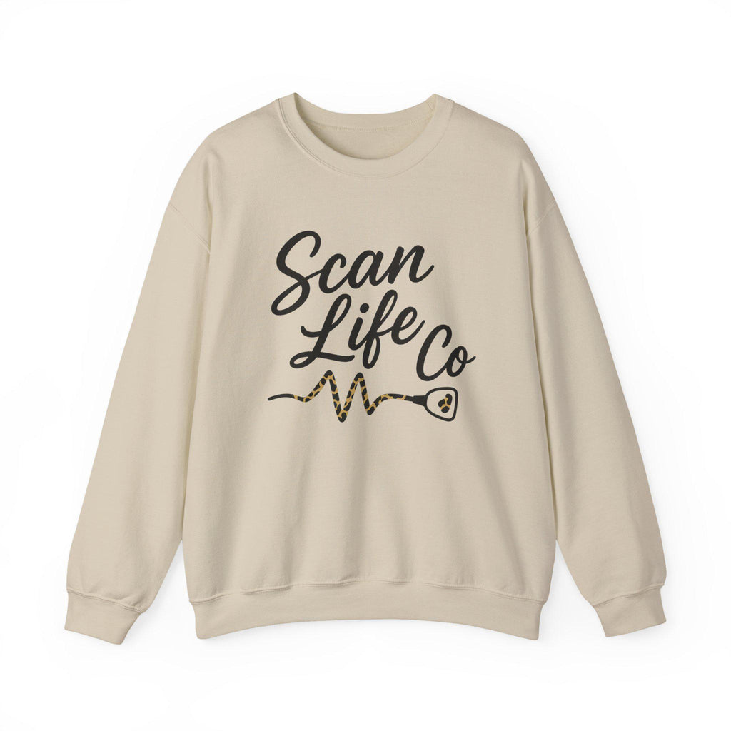 Sonographer Sweatshirt | Ultrasound Tech Crewneck | Scan Life Co Heartbeat Shirt | Medical Sonography Gift | Radiology Nurse Pullover