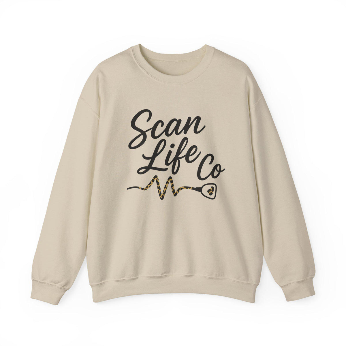 Sonographer Sweatshirt | Ultrasound Tech Crewneck | Scan Life Co Heartbeat Shirt | Medical Sonography Gift | Radiology Nurse Pullover