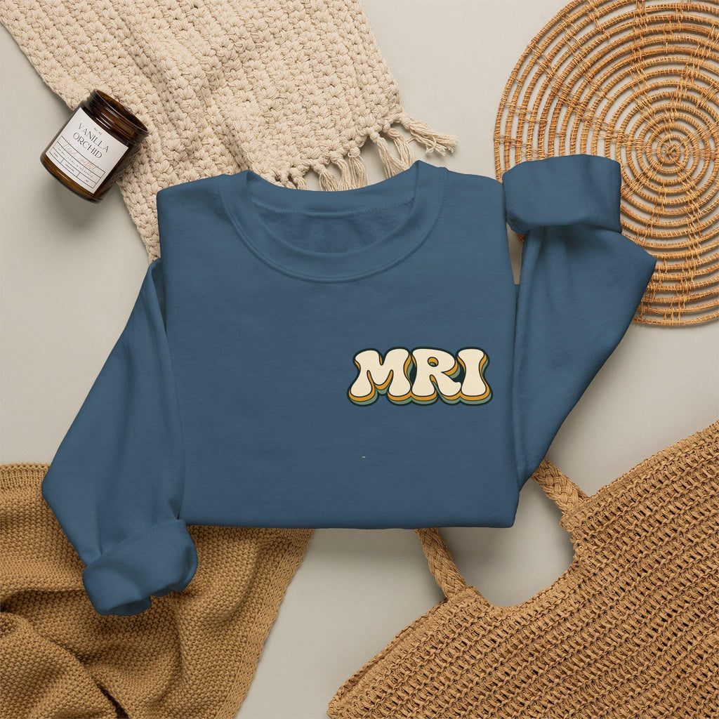 MRI Tech retro psychedelic logo Sweatshirt | Radiology technician crewneck