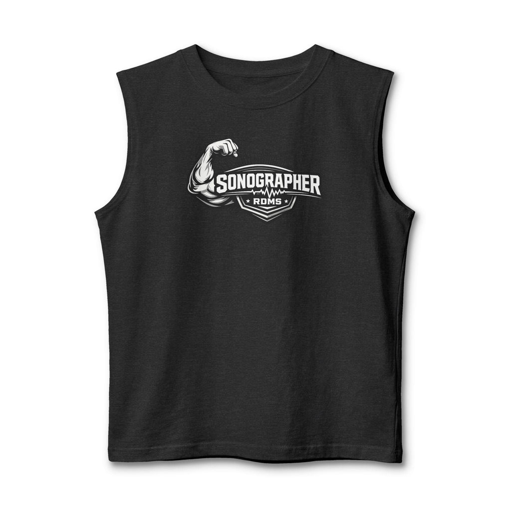 Sonographer Strong Muscle Tank Top | Ultrasound Tech Apparel, Radiology Gift