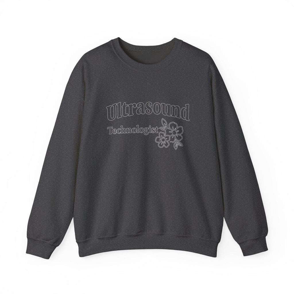 Floral Ultrasound Technologist Sweatshirt | Sonographer Medical Apparel Gift
