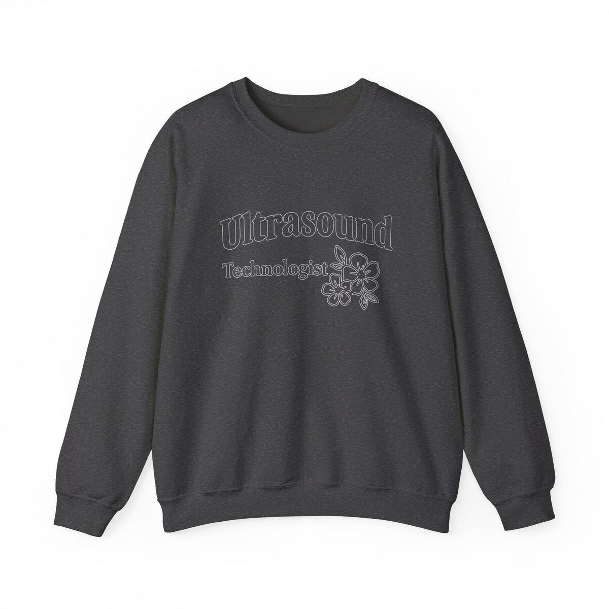 Floral Ultrasound Technologist Sweatshirt | Sonographer Medical Apparel Gift