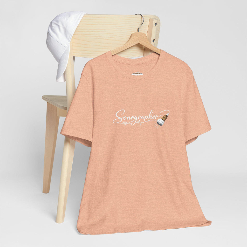 Sonographer Gift T-Shirt, Ultrasound Tech Script Tee, Medical Imaging Student Top