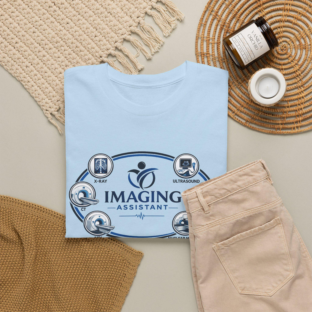 Imaging Assistant Logo Tee, Radiology Tech Shirt, X-Ray Technologist Gift, Medical Imaging Apparel