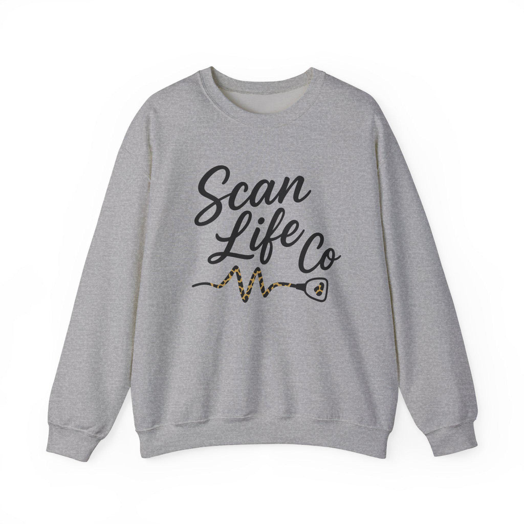 Sonographer Sweatshirt | Ultrasound Tech Crewneck | Scan Life Co Heartbeat Shirt | Medical Sonography Gift | Radiology Nurse Pullover