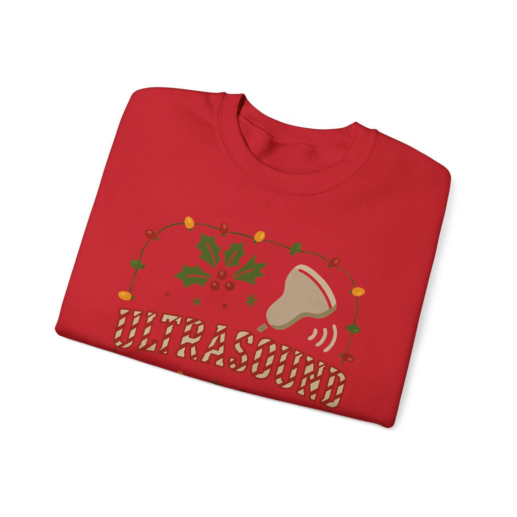Ultrasound Christmas Sweatshirt, Pregnancy Announcement Sonogram Lights Shirt, Maternity Holiday Outfit, Baby Scan Xmas Sweater Gift