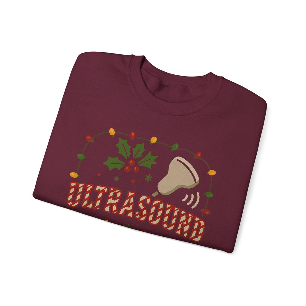 Ultrasound Christmas Sweatshirt, Pregnancy Announcement Sonogram Lights Shirt, Maternity Holiday Outfit, Baby Scan Xmas Sweater Gift
