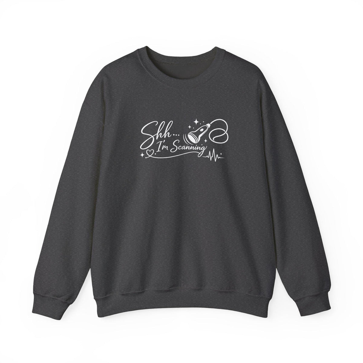 Embroidered Sonographer Sweatshirt, Shh I'm Scanning Ultrasound Tech Gift