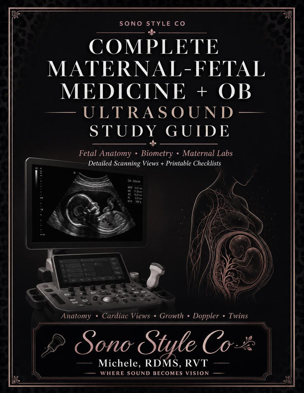 OB Ultrasound Study Guide: ARDMS Checklist (Digital Download)