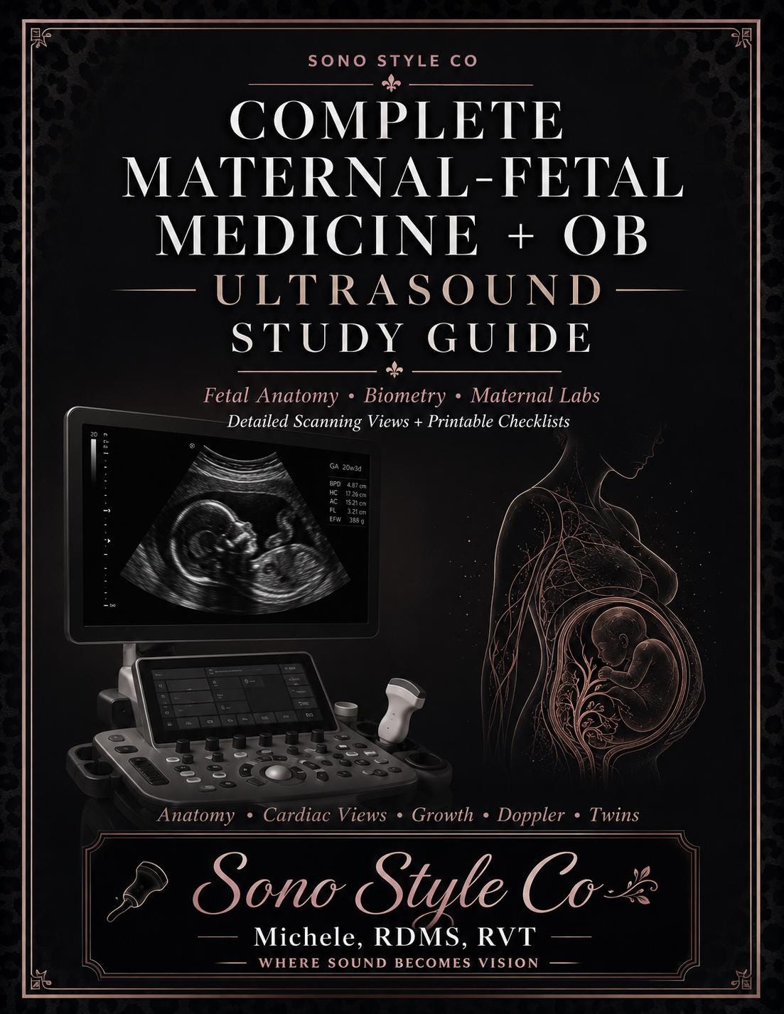 OB Ultrasound Study Guide: ARDMS Checklist (Digital Download)