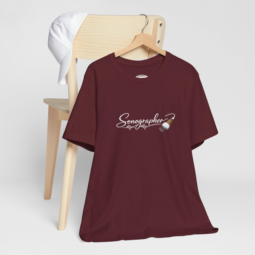 Sonographer Gift T-Shirt, Ultrasound Tech Script Tee, Medical Imaging Student Top