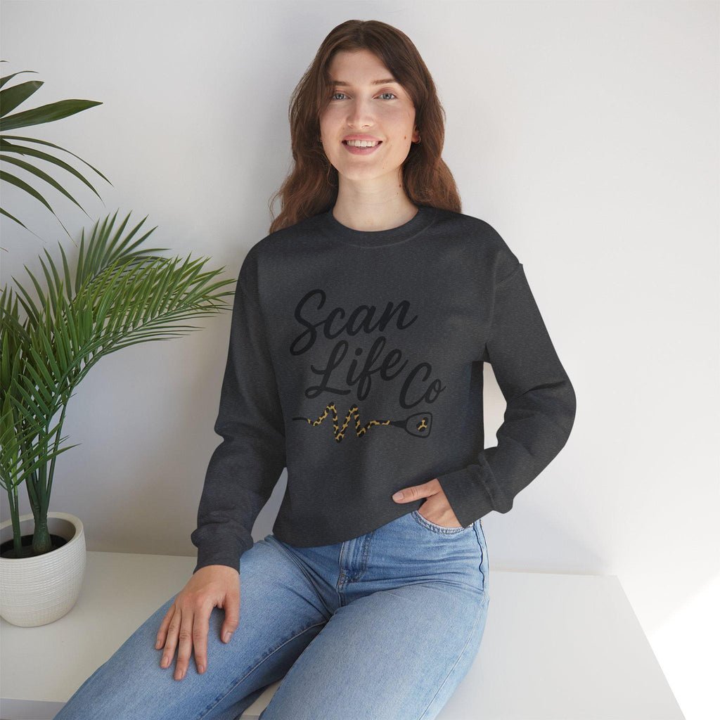 Sonographer Sweatshirt | Ultrasound Tech Crewneck | Scan Life Co Heartbeat Shirt | Medical Sonography Gift | Radiology Nurse Pullover
