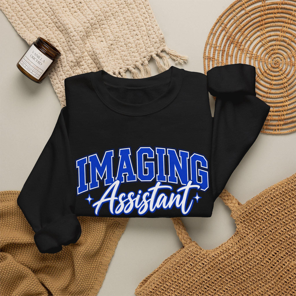 Imaging Assistant Sweatshirt, Retro Varsity Script Crewneck, Radiology Tech Gift, Medical Imaging Pullover
