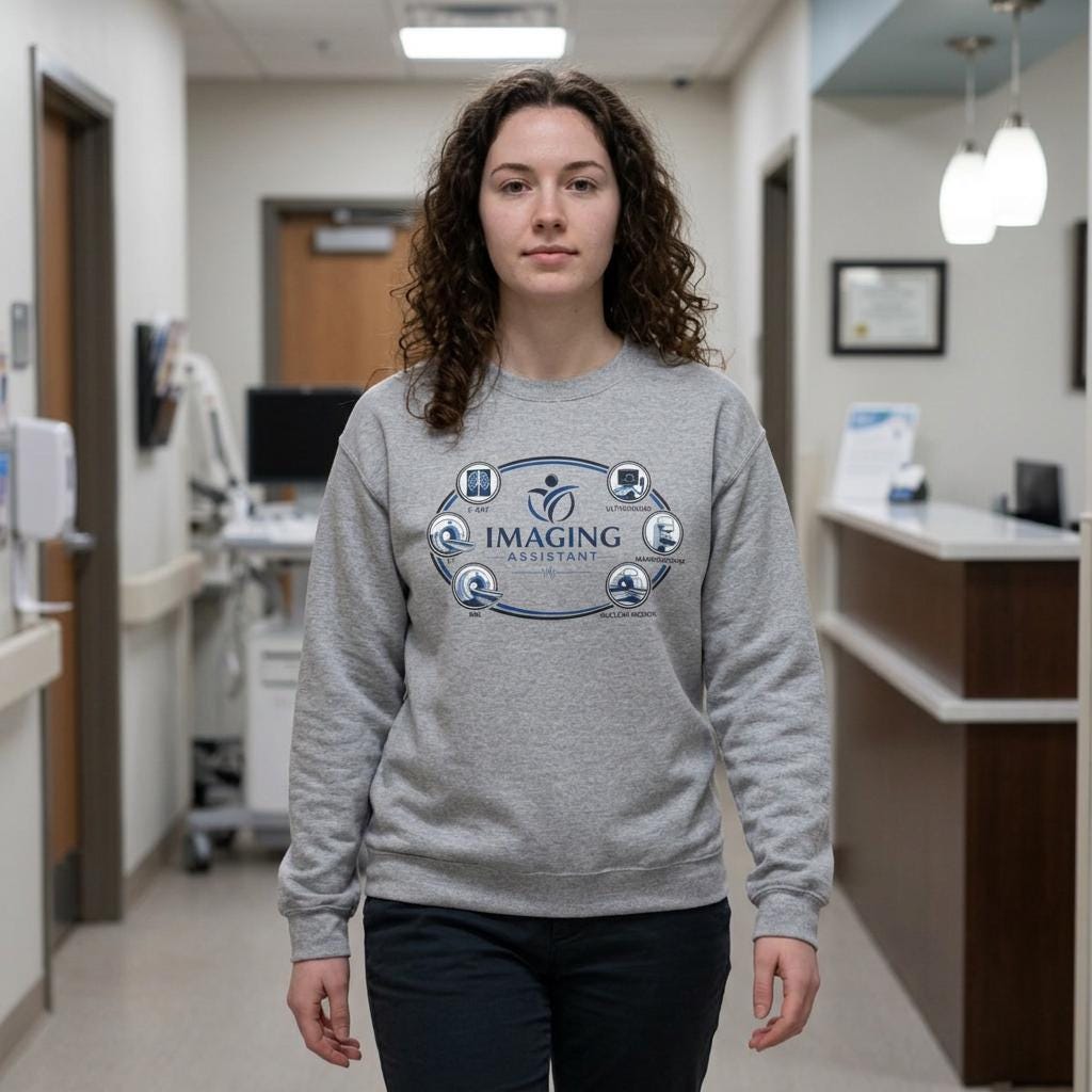Imaging Assistant Sweatshirt, Medical Radiology Crewneck, Diagnostic Imaging Gift, Rad Tech Pullover