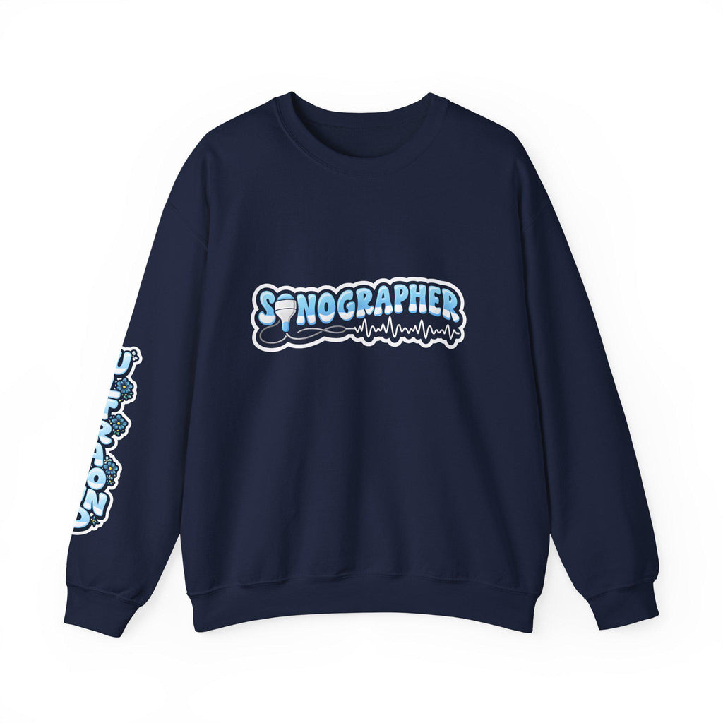 Ultrasound Tech Sonographer Bubble Letters Sweatshirt | Radiology Gift for Sonographer Student Nurse Medical Sonography Pullover Gift Ideas