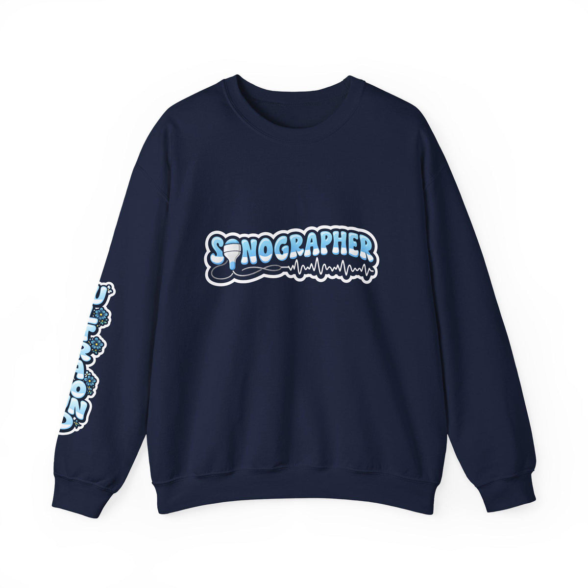 Ultrasound Tech Sonographer Bubble Letters Sweatshirt | Radiology Gift for Sonographer Student Nurse Medical Sonography Pullover Gift Ideas
