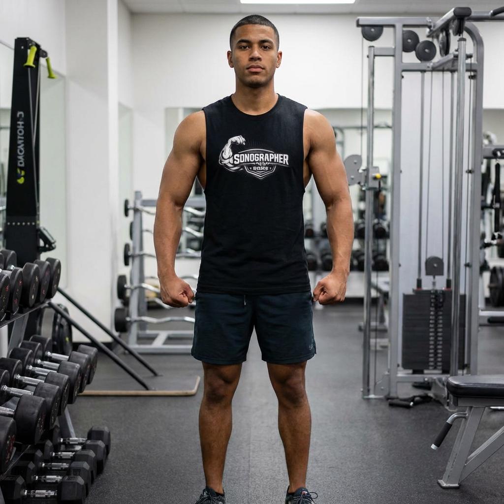 Sonographer Strong Muscle Tank Top | Ultrasound Tech Apparel, Radiology Gift