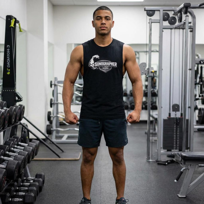 Sonographer Strong Muscle Tank Top | Ultrasound Tech Apparel, Radiology Gift