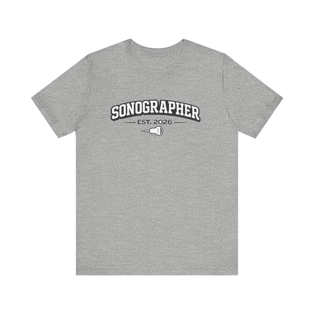 Sonographer Tee | Minimalist Ultrasound Tech Shirt (Est. 2026)