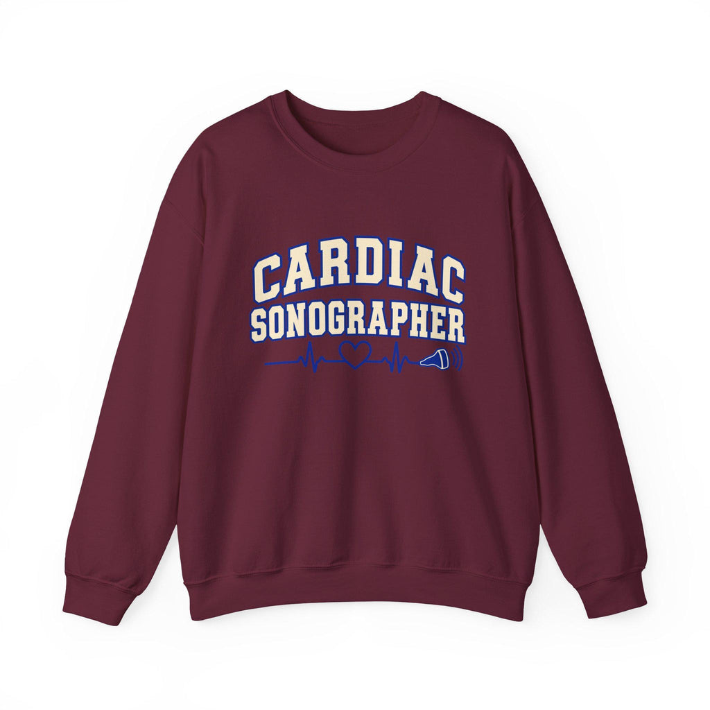 Cardiac Sonographer crewneck sweatshirt | Heartbeat EKG design
