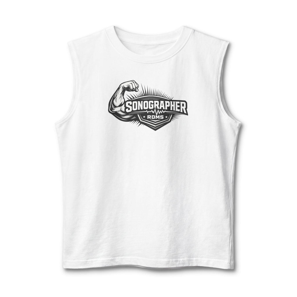 Sonographer Strong Muscle Tank Top | Ultrasound Tech Apparel, Radiology Gift