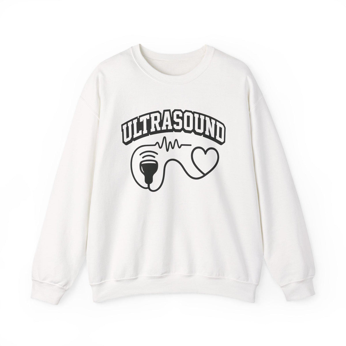 Ultrasound Heartbeat Crewneck Sweatshirt, Fetal Heartbeat Sweater, Cozy Medical Gift for Nurses Doctors, Pregnancy Announcement, New Parents