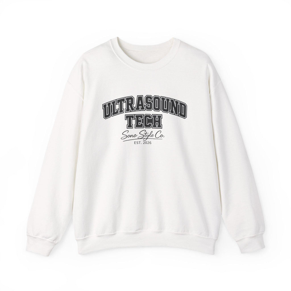 Embroidered Ultrasound Tech Sweatshirt | Medical Sonographer Crewneck (50/50 Cotton Blend)