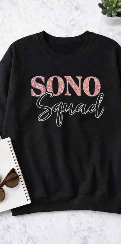 Sono Squad Sweatshirt,Medical Apparel,Ultrasound