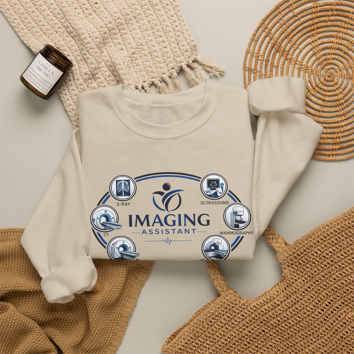 Imaging Assistant Sweatshirt, Medical Radiology Crewneck, Diagnostic Imaging Gift, Rad Tech Pullover