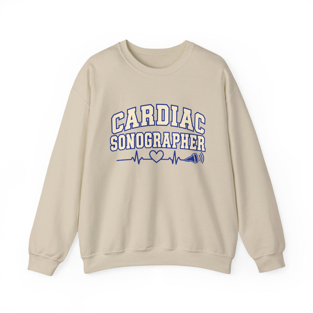 Cardiac Sonographer crewneck sweatshirt | Heartbeat EKG design