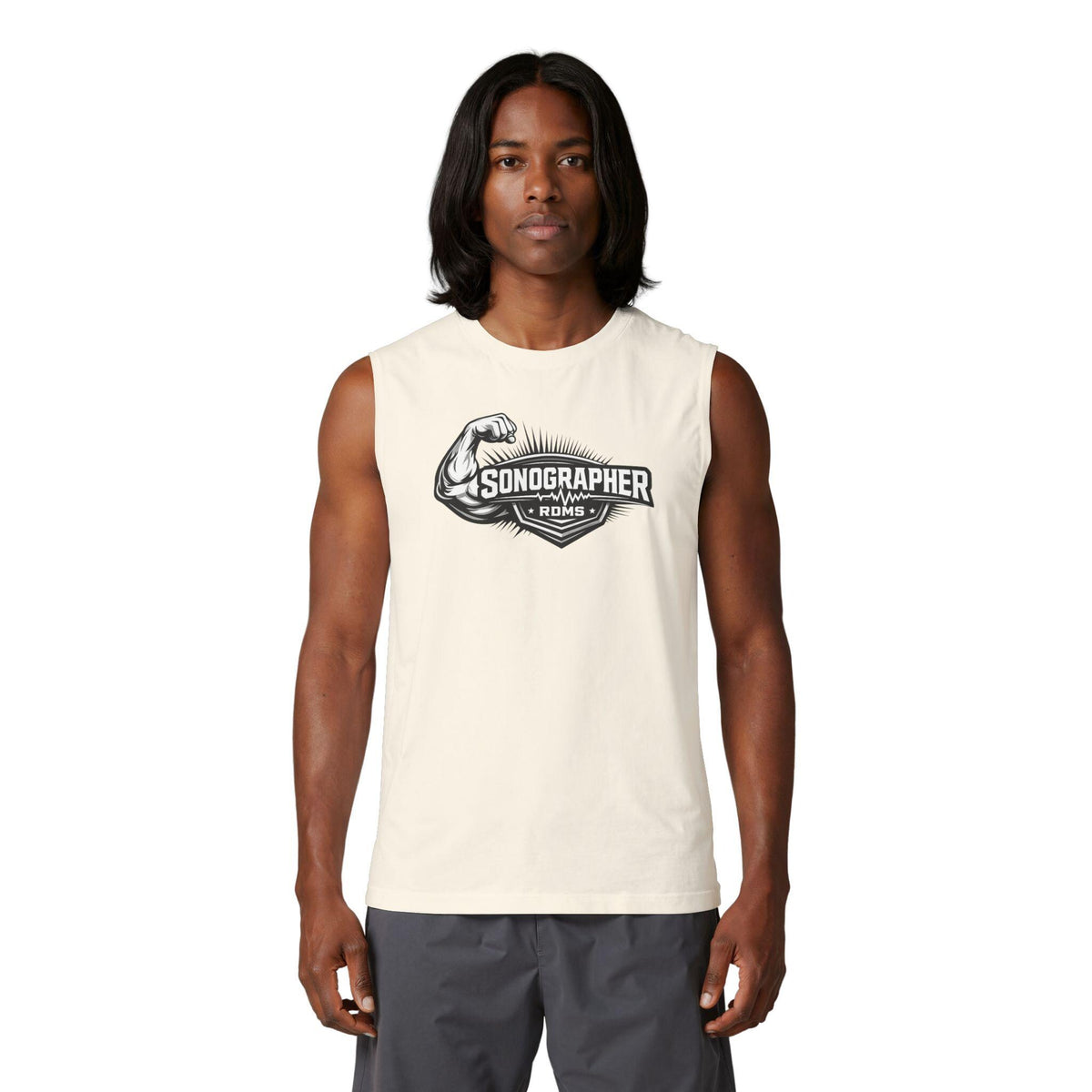 Sonographer Strong Muscle Tank Top | Ultrasound Tech Apparel, Radiology Gift
