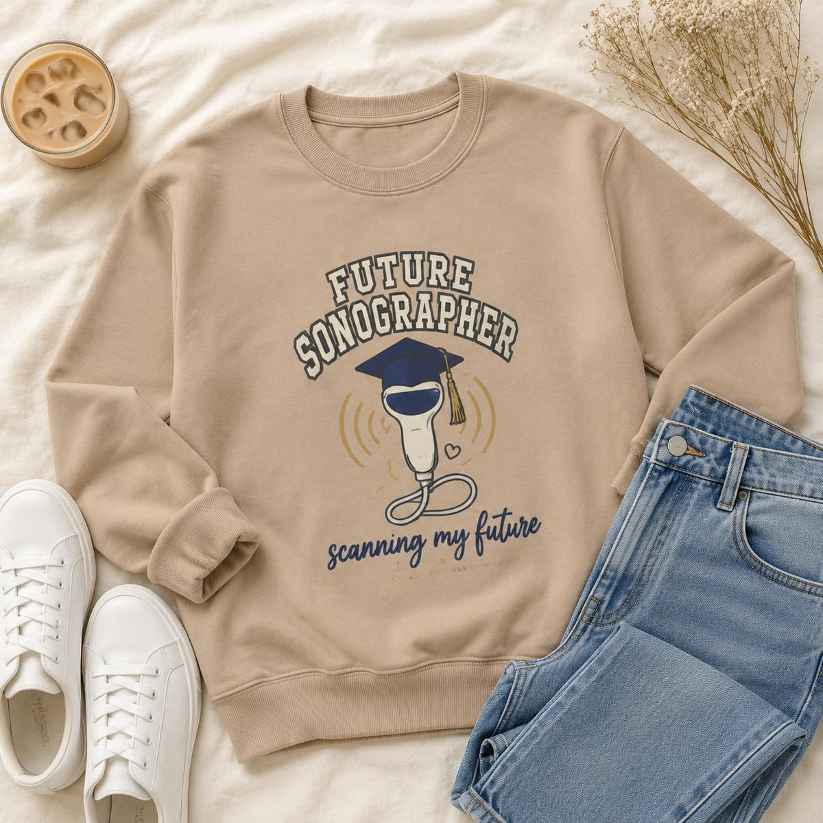 Future Sonographer Sweatshirt, Ultrasound Tech Student Gift, Sonography Graduation Crewneck, Scanning My Future