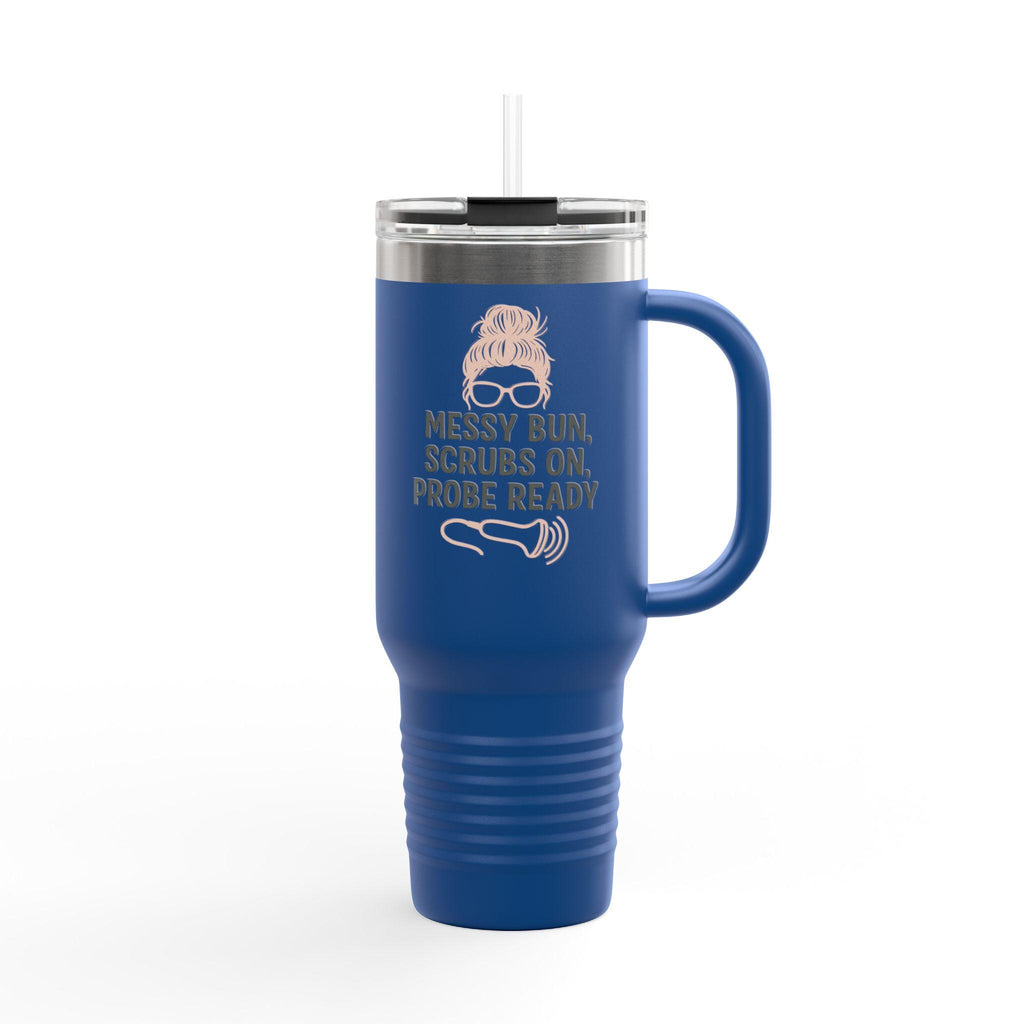 40oz Insulated Stainless Steel Travel Mug, Nurse Gift, Leak-Resistant Tumbler