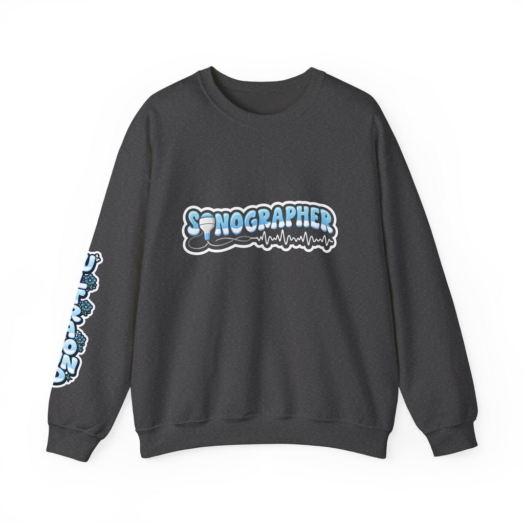 Ultrasound Tech Sonographer Bubble Letters Sweatshirt | Radiology Gift for Sonographer Student Nurse Medical Sonography Pullover Gift Ideas