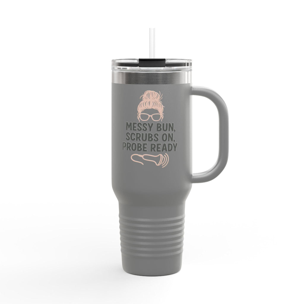 40oz Insulated Stainless Steel Travel Mug, Nurse Gift, Leak-Resistant Tumbler