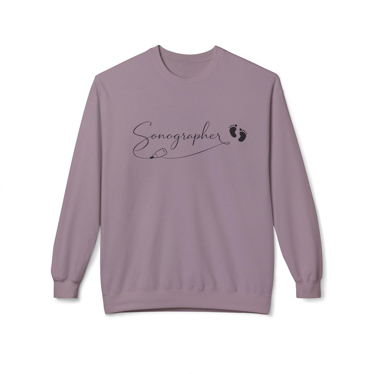 Minimalist Sonographer Sweatshirt | Ultrasound Tech Apparel, OB-GYN Gift (Cotton Blend)