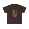 Funny Sonographer Shirt, Ultrasound Tech Coffee Sound Waves Tee (Medical Imaging Gift)