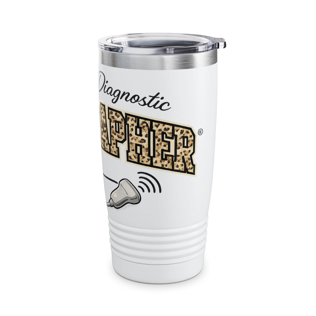 Sonographer Ultrasound Graphic Ringneck Tumbler 20oz | Medical Sonography Nurse Gift | Ultrasound Tech Cup | Healthcare Drink Tumbler