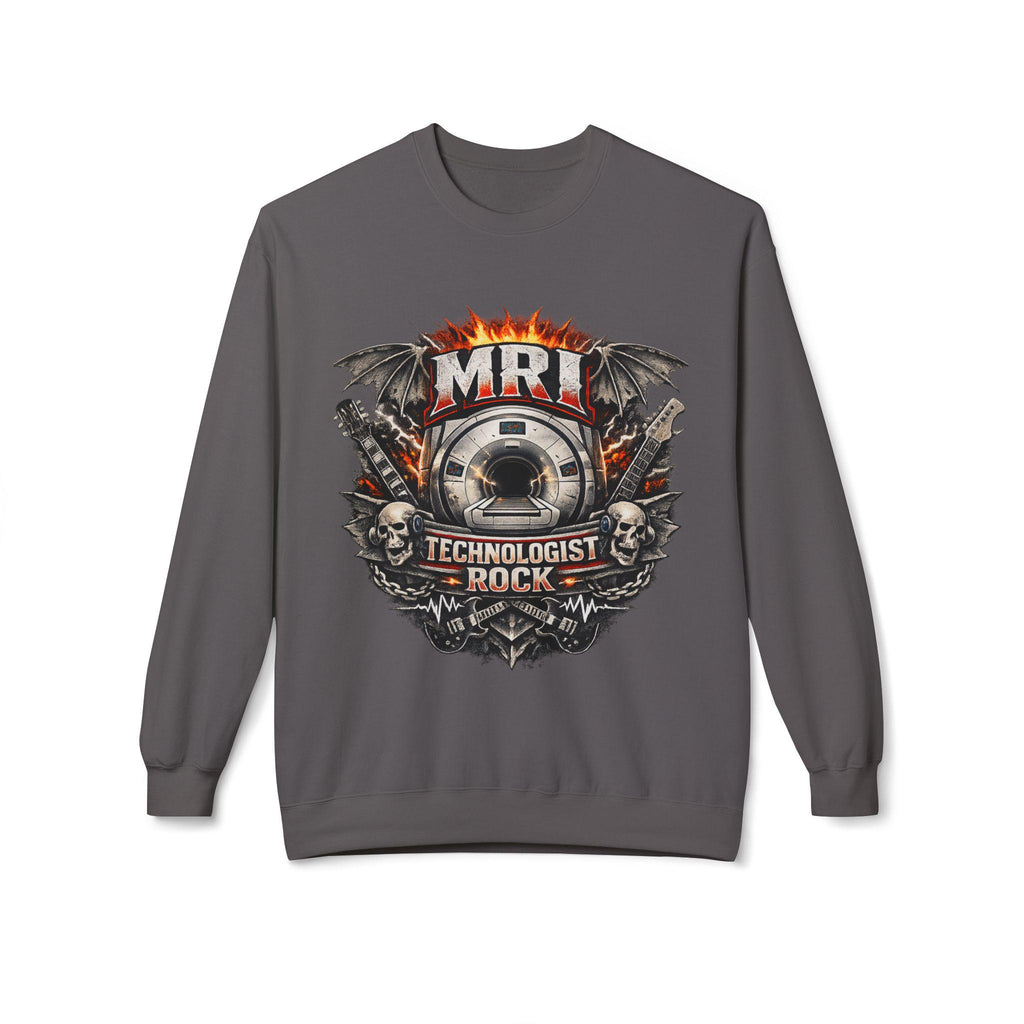 MRI Technologist Rock Sweatshirt | Radiology Tech Crewneck (8.4 oz Cotton Blend)