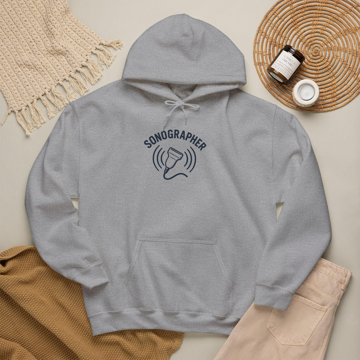 Chic Sonographer Hoodie | Ultrasound Tech Apparel | Medical Radiology Sweatshirt | Sonography Gift | Healthcare Worker Pullover