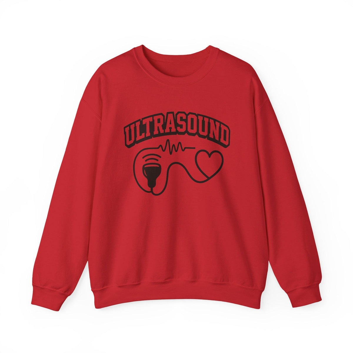 Ultrasound Heartbeat Crewneck Sweatshirt, Fetal Heartbeat Sweater, Cozy Medical Gift for Nurses Doctors, Pregnancy Announcement, New Parents
