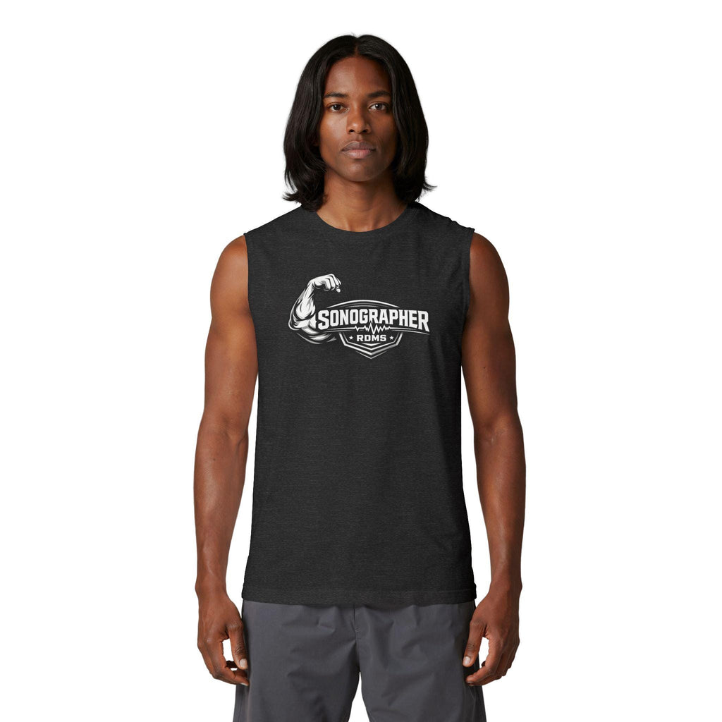 Sonographer Strong Muscle Tank Top | Ultrasound Tech Apparel, Radiology Gift