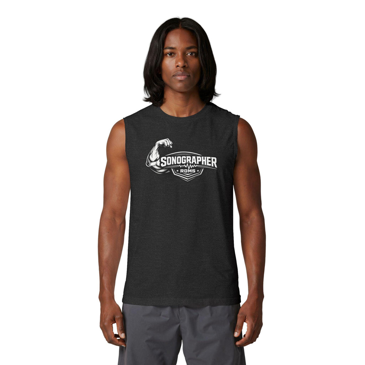 Sonographer Strong Muscle Tank Top | Ultrasound Tech Apparel, Radiology Gift