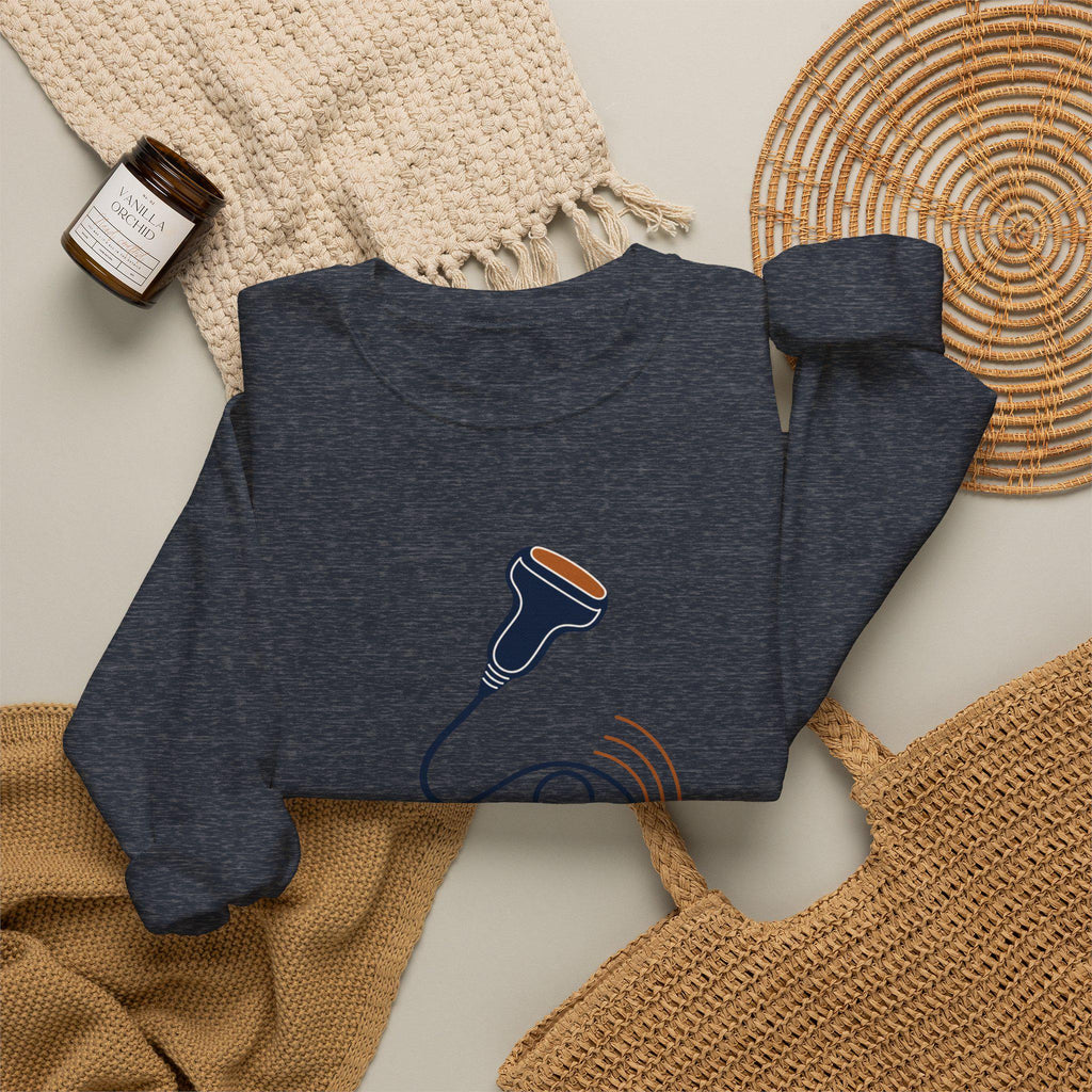 Sonographers Awareness Month | Ultrasound probe logo Sweatshirt | Sonographers Make the Invisible Visible| Appreciation Gift