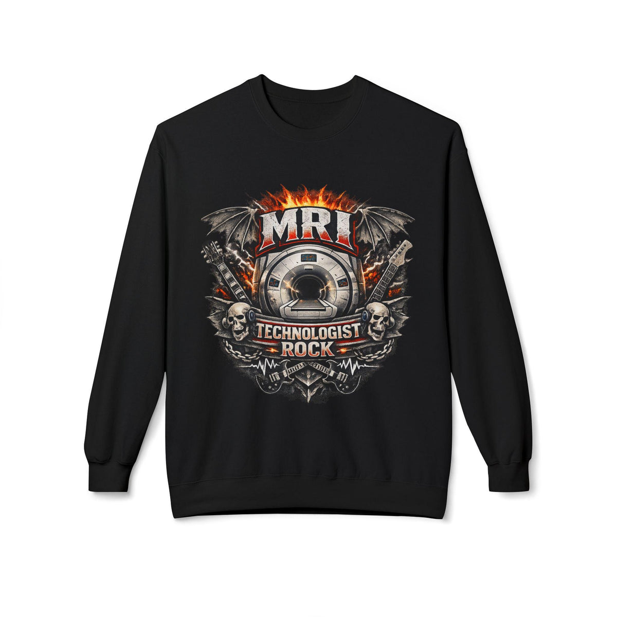 MRI Technologist Rock Sweatshirt | Radiology Tech Crewneck (8.4 oz Cotton Blend)