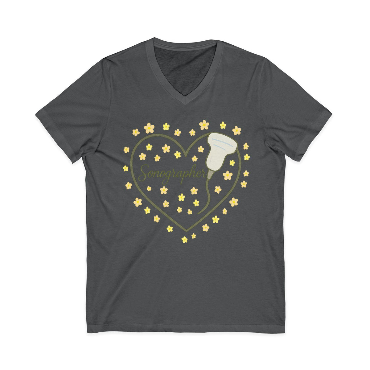 Floral V-Neck Tee Women | Lightweight Cotton Jersey Tee | Casual Spring Boho Top | Cute Floral T-Shirt | Comfy Everyday Summer Blouse | Gift