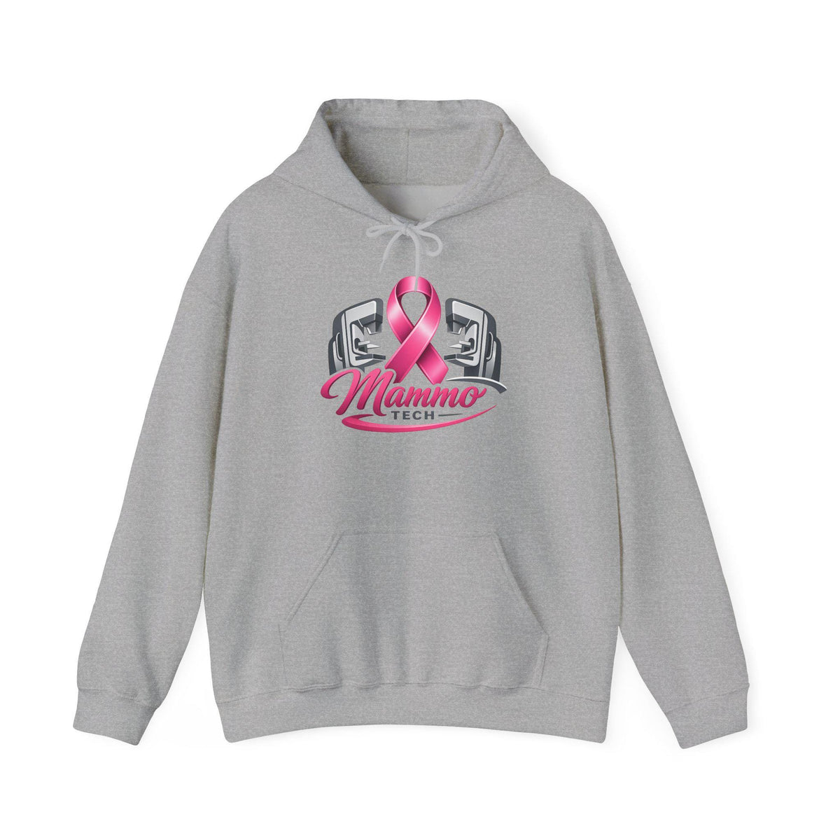Pink Ribbon Mammo Tech Hoodie | Radiology Tech Gift, Breast Cancer Awareness