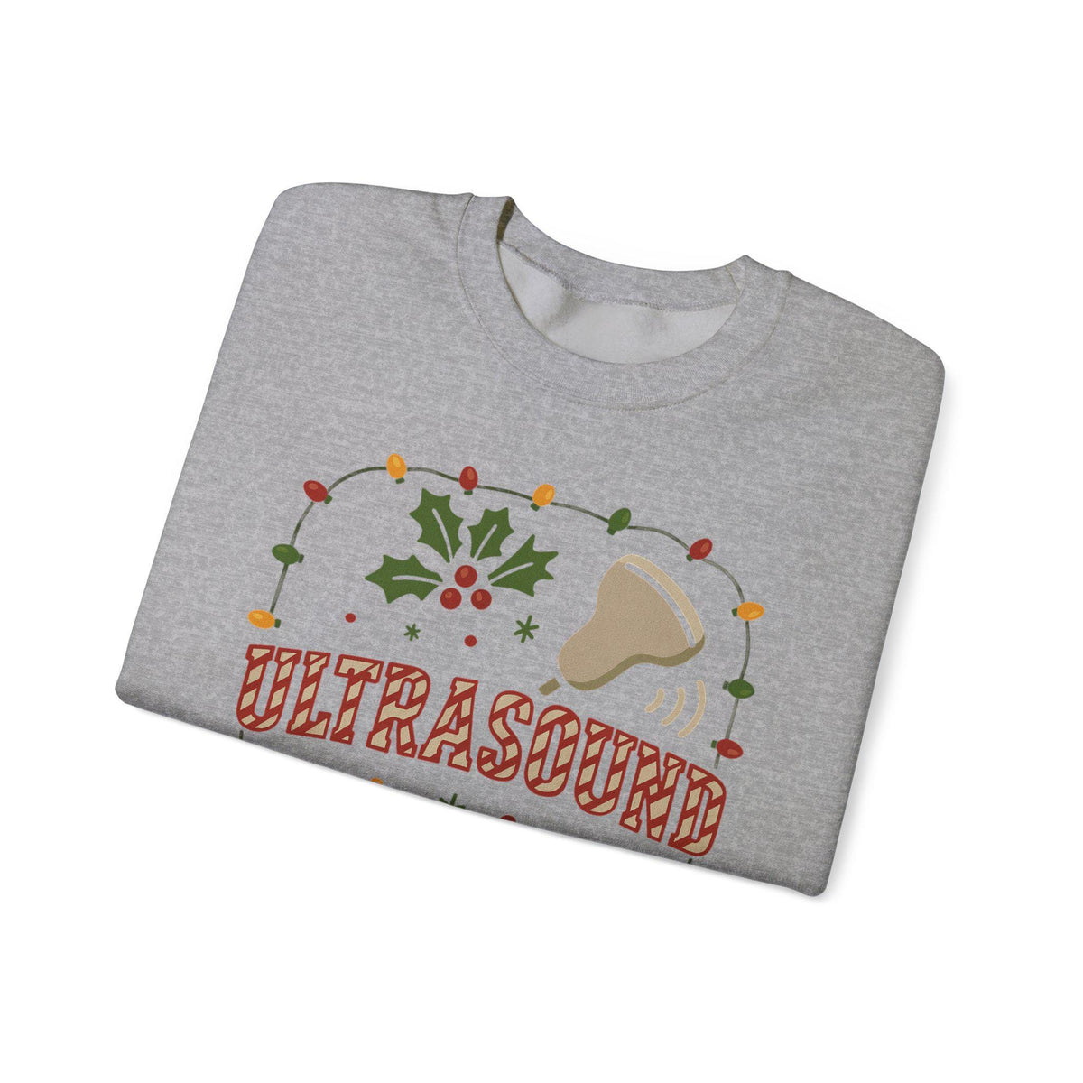 Ultrasound Christmas Sweatshirt, Pregnancy Announcement Sonogram Lights Shirt, Maternity Holiday Outfit, Baby Scan Xmas Sweater Gift