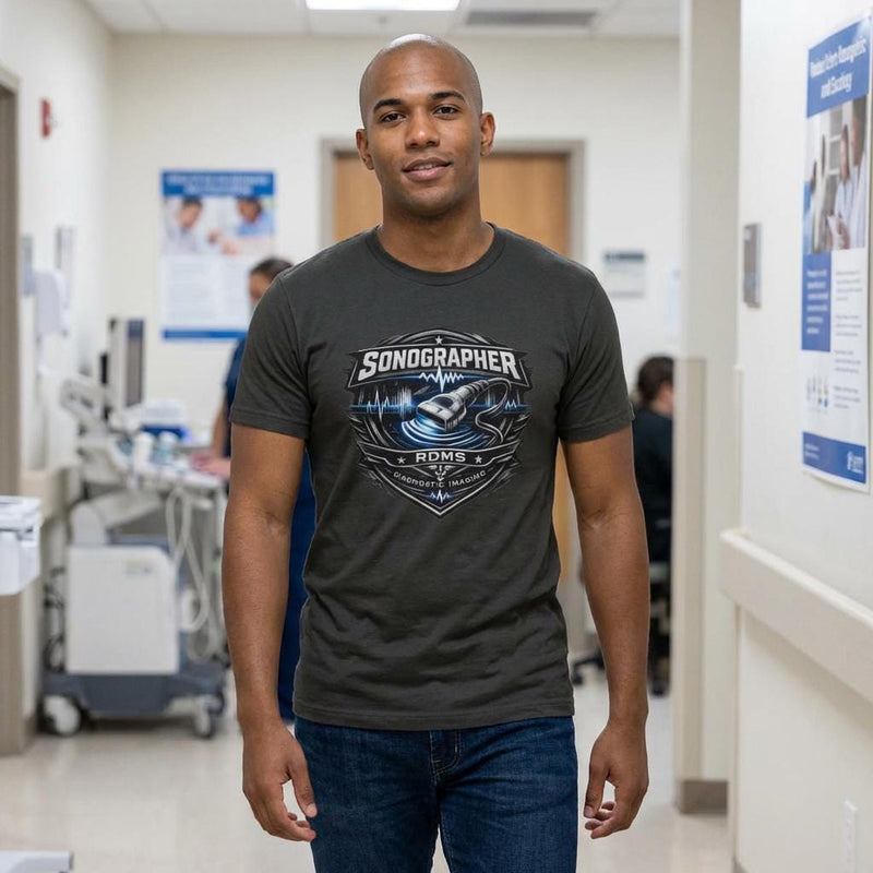 Sonographer RDMS Ultrasound Tech Shirt | Medical Imaging Radiology Gift Tee