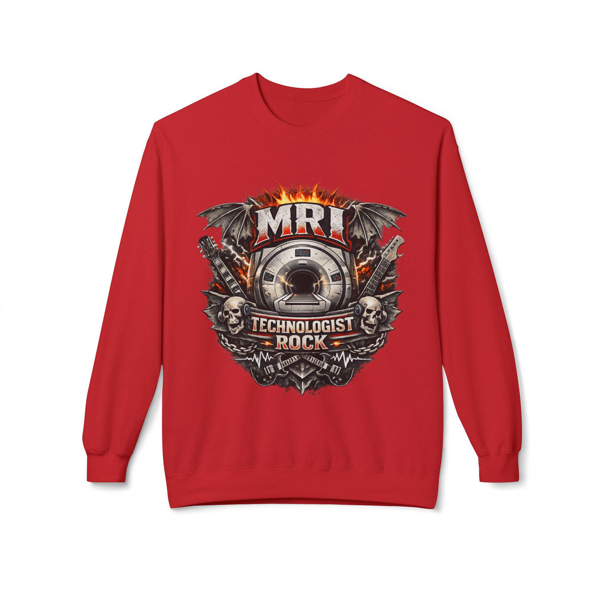 MRI Technologist Rock Sweatshirt | Radiology Tech Crewneck (8.4 oz Cotton Blend)